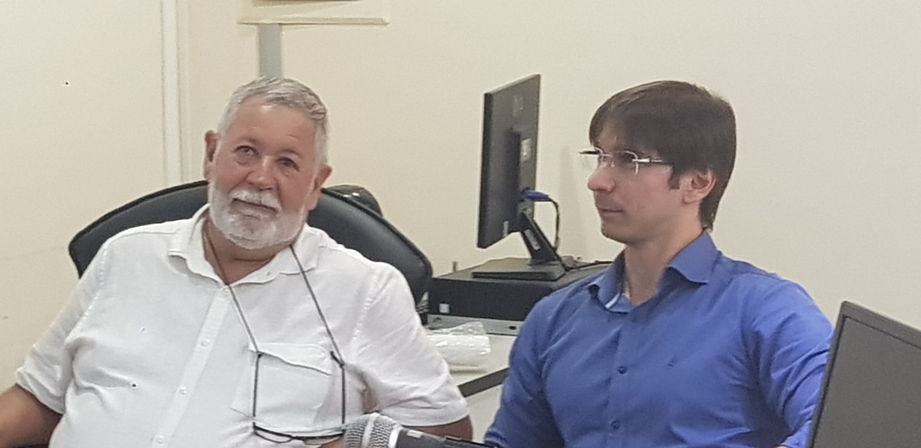 Antonio Mauro - Presidente e Dr. João de Deus - Secretário Municipal de Saúde