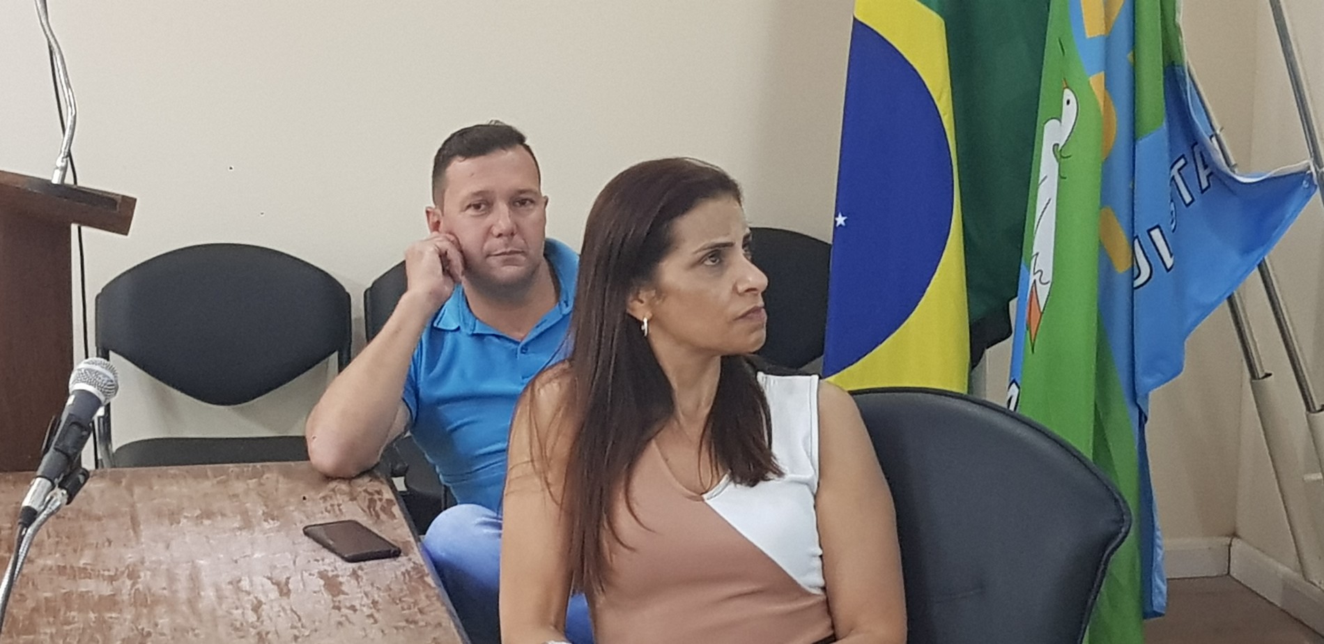 Vereador Marcelinho e Marlene - Presidente do Conselho Municipal de Saúde